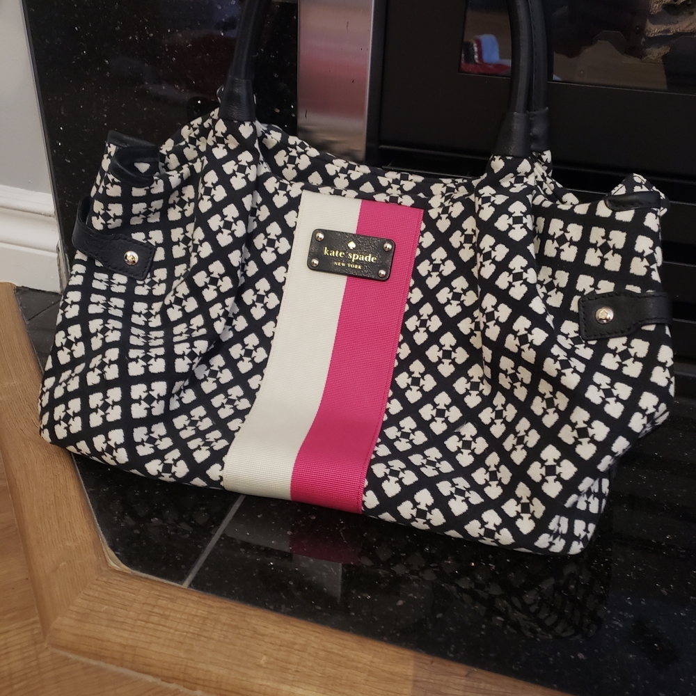 Kate Spade Black and Pink Tote Bag